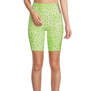 Tommy Hilfiger Sport Cheetah Print High Rise Compression 9" Biker Shorts